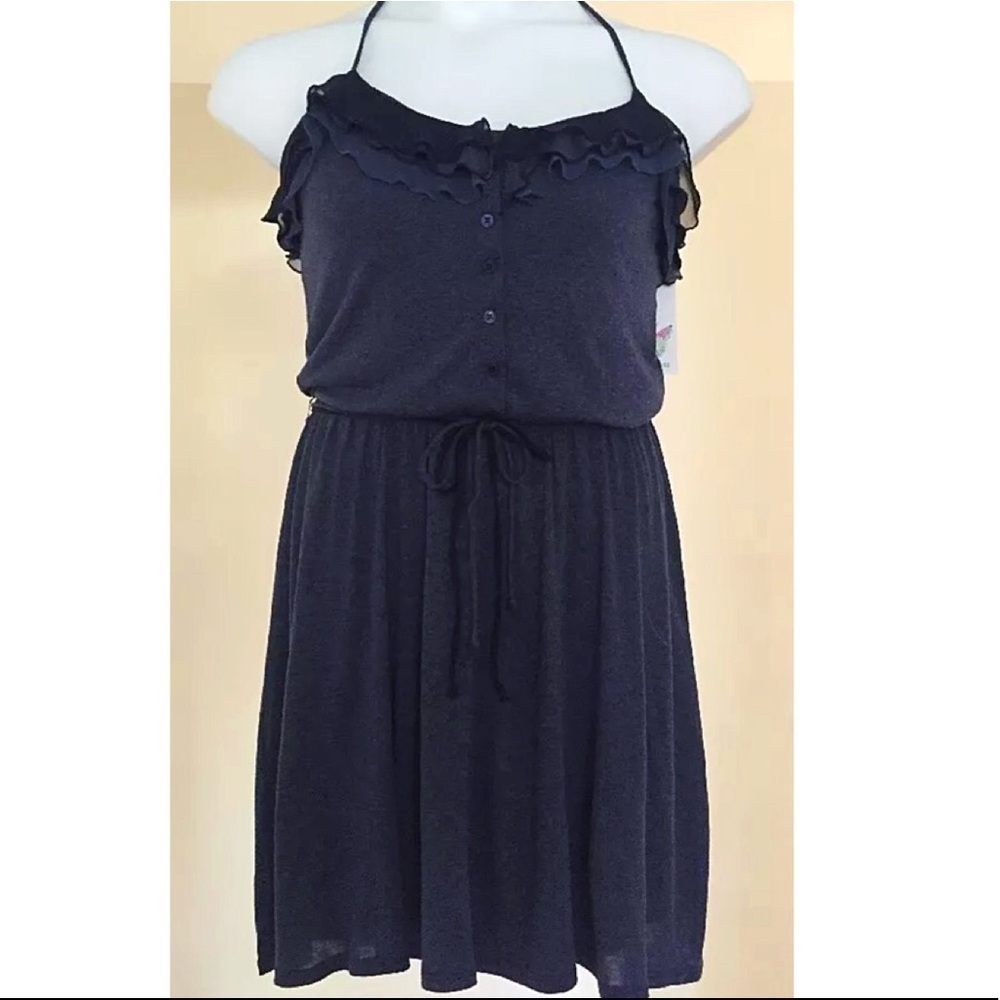 ELLA MOSS Blue Prima Donna Halter Dress